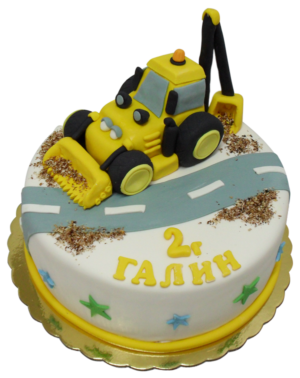 Детска торта Багер - снимка 1 Детска торта Багер - снимка 1
