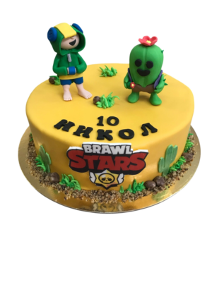 Торта Brawl Stars - Жълта