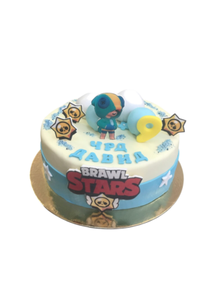 Торта Brawl Stars - Бяла